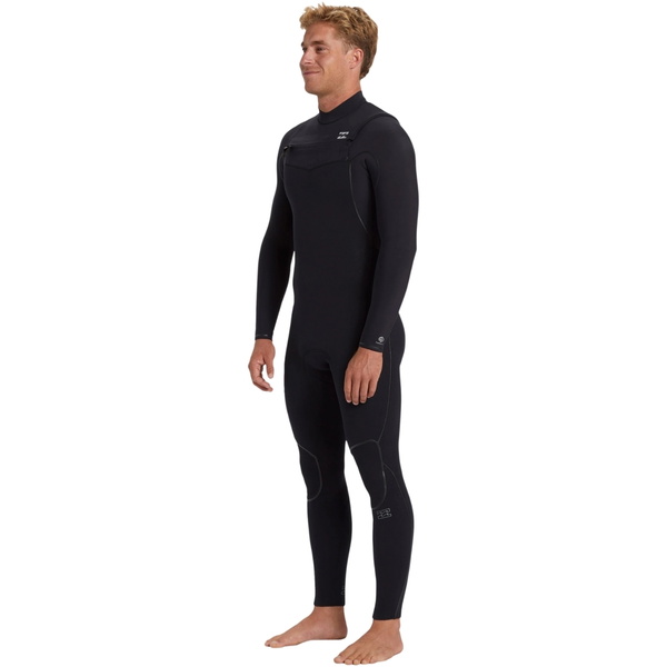 2026 Billabong Heren Furnace Natural 4/3mm Borst Ritssluiting Wetsuit ABYW100265 - Black